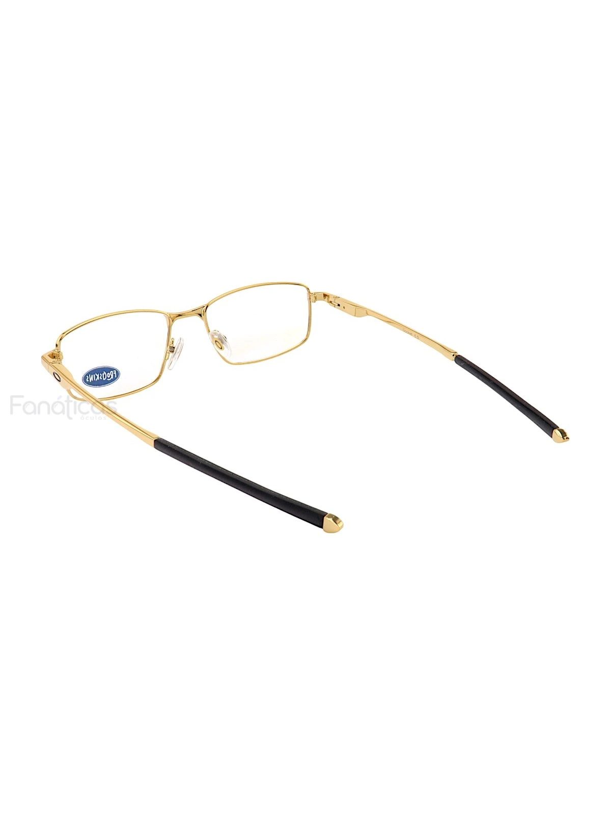 Armação de Óculos Retangular 3217 Metal Dourada Masculina