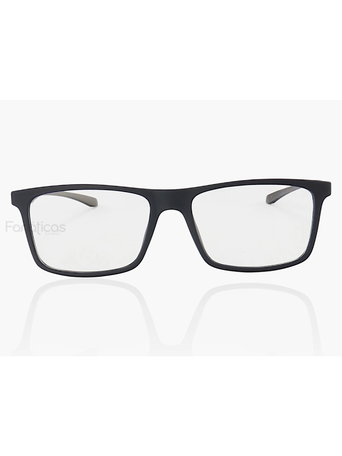 Armação de Óculos Retangular 360 C3 MR9140 Azul e Preto