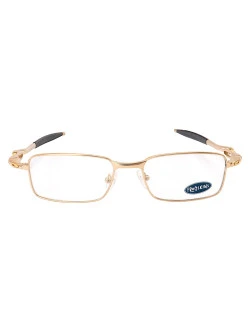 Armação de Óculos Retangular 5043 Molinha Metal Dourada Masculina