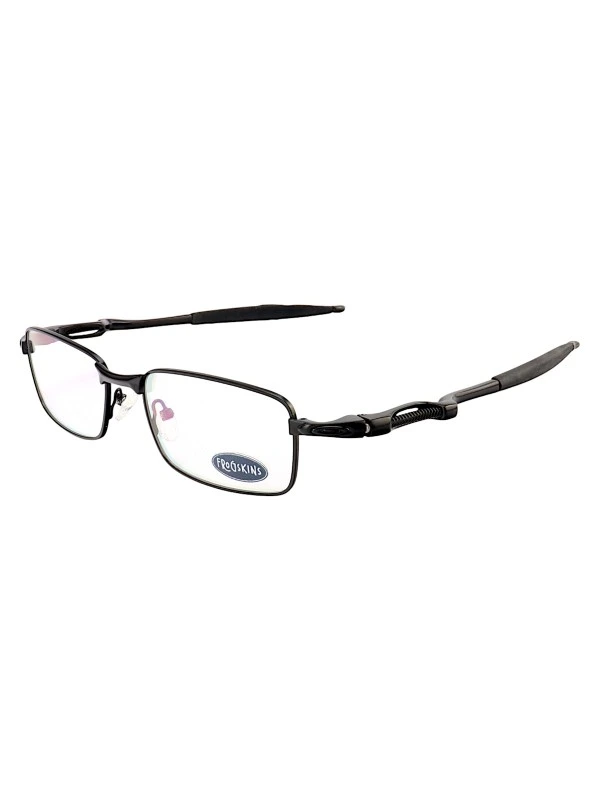 Armação de Óculos Retangular 5043 Molinha Metal Preto Masculina