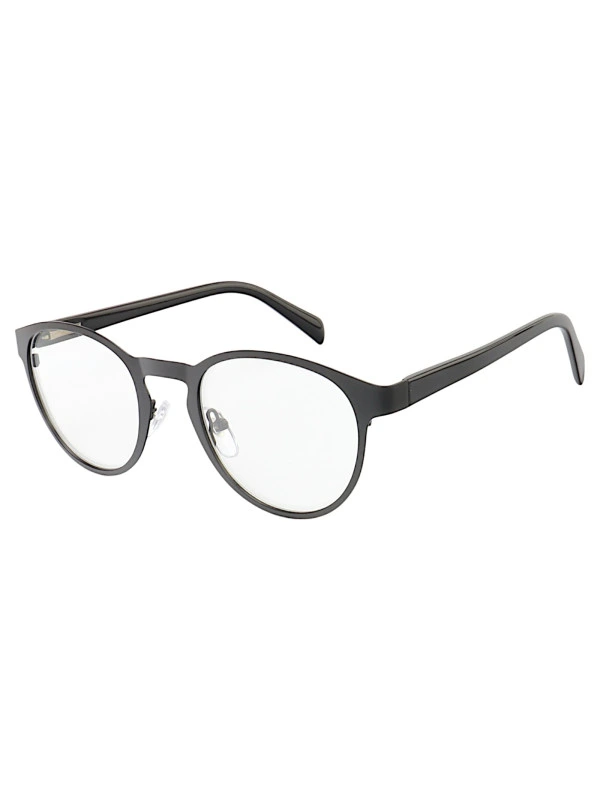 Armação de Óculos AQ240507 Redondo Preta