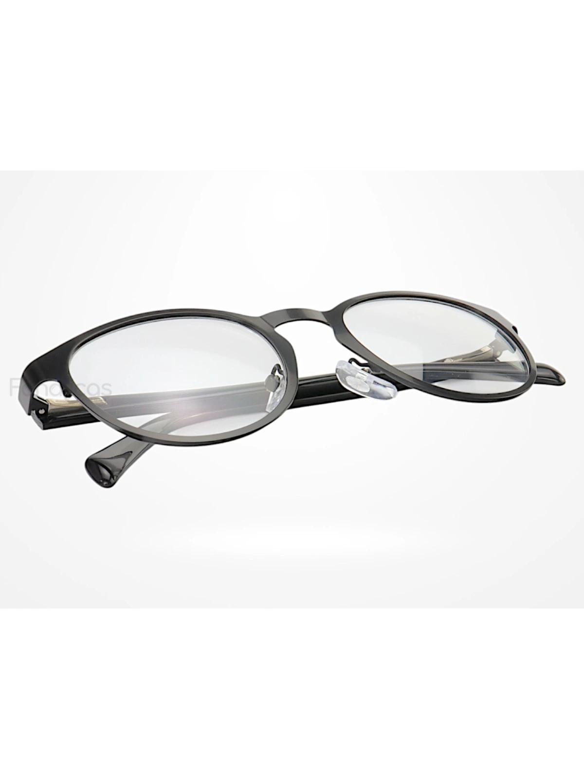 Armação de Óculos AQ240507 Redondo Preta