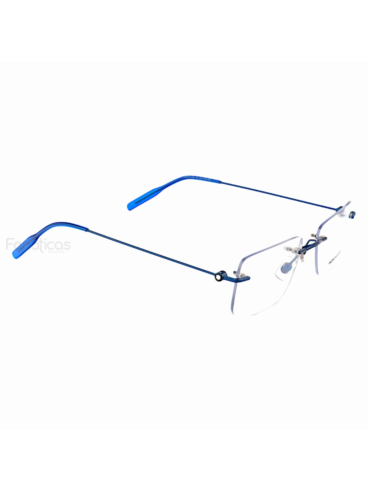 Armação de Óculos Retangular Balgriff MB0101AO Azul