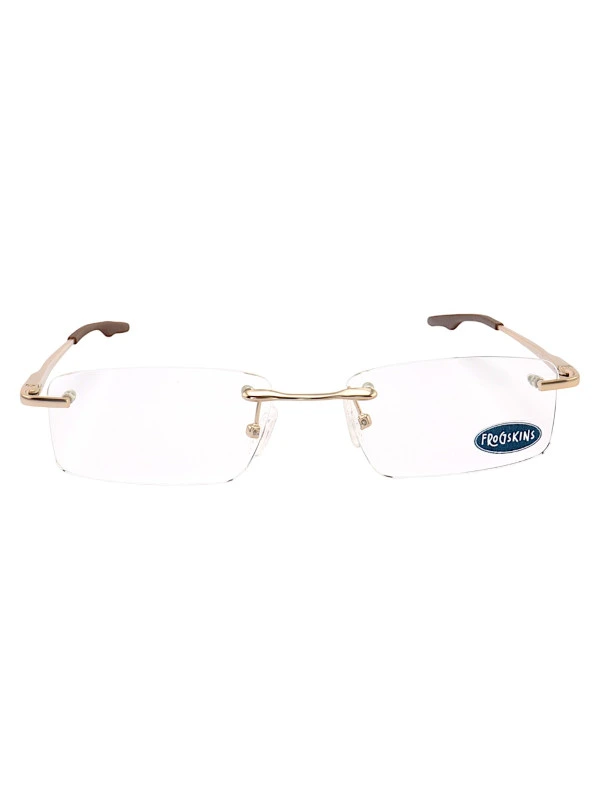Armação de Óculos Retangular Balgriff Wingback Dourado Masculina