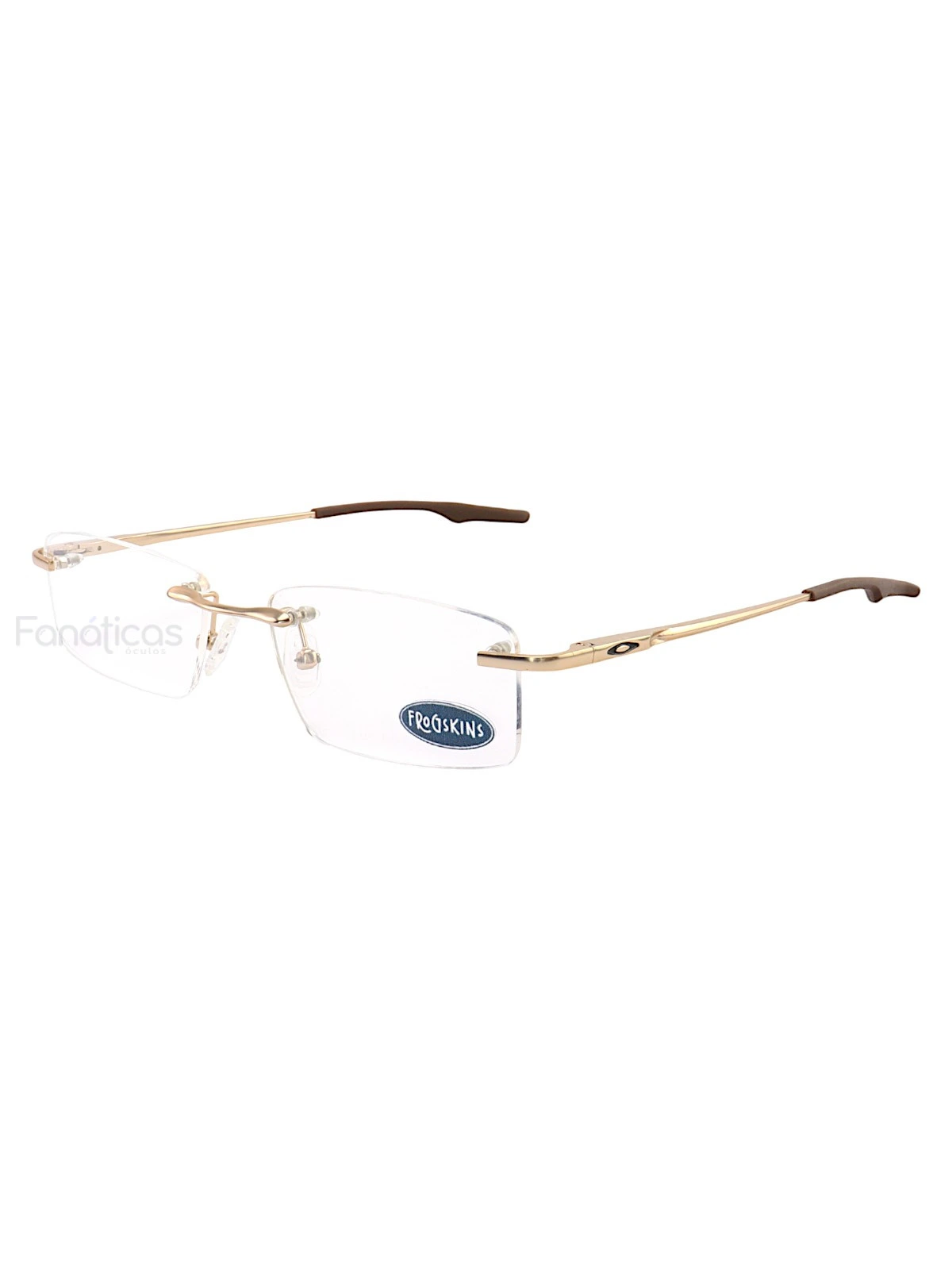Armação de Óculos Retangular Balgriff Wingback Dourado Masculina