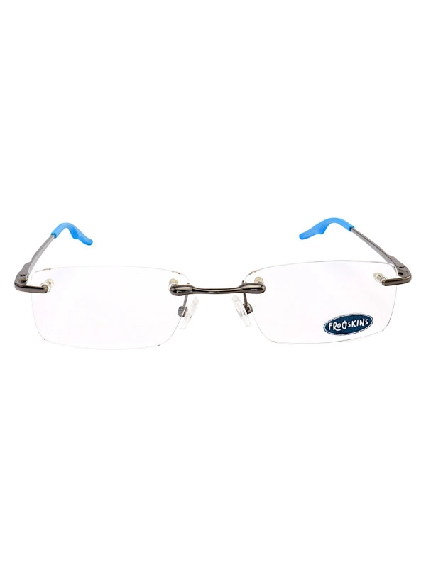 Armação de Óculos Retangular Balgriff Wingback Grafite Azul Masculina