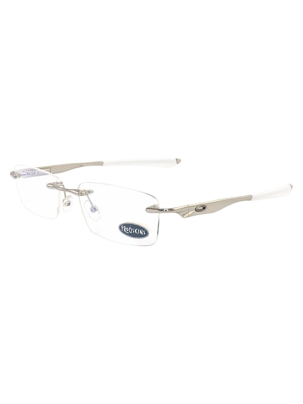 Armação de Óculos Retangular Balgriff Wingfold Prata Branco Masculina