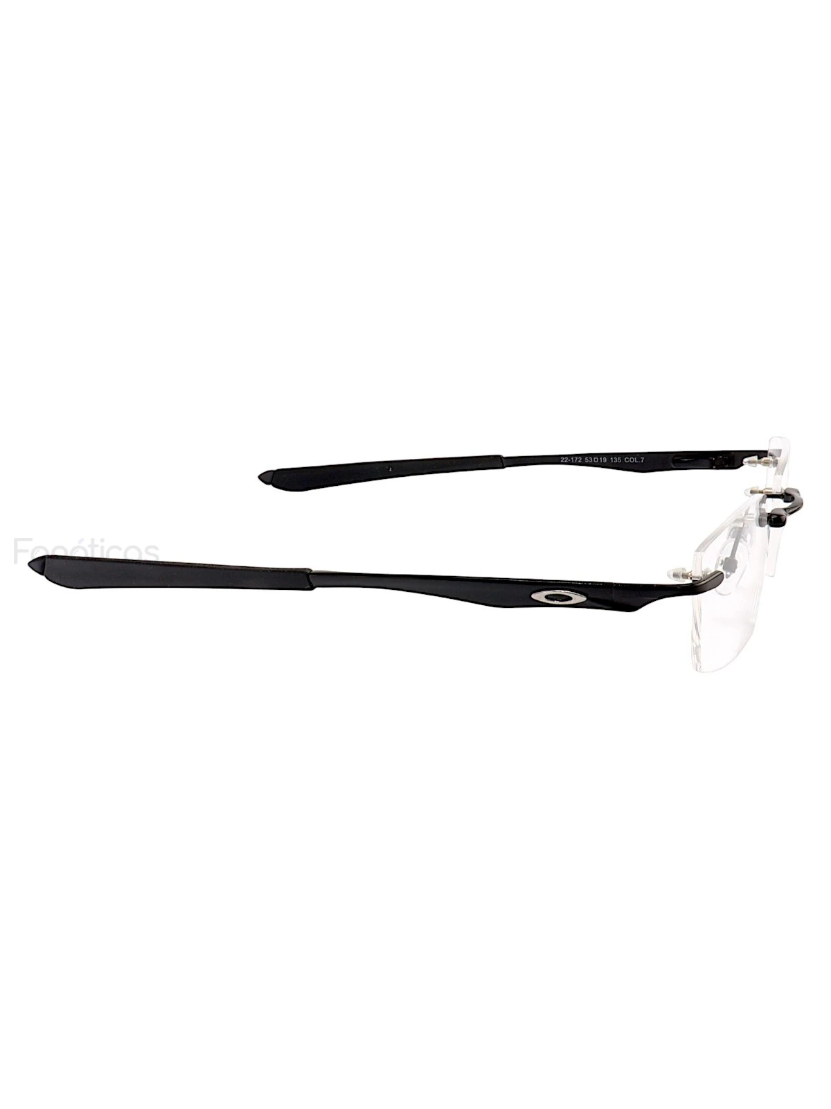 Armação de Óculos Retangular Balgriff Wingfold Preta Masculina