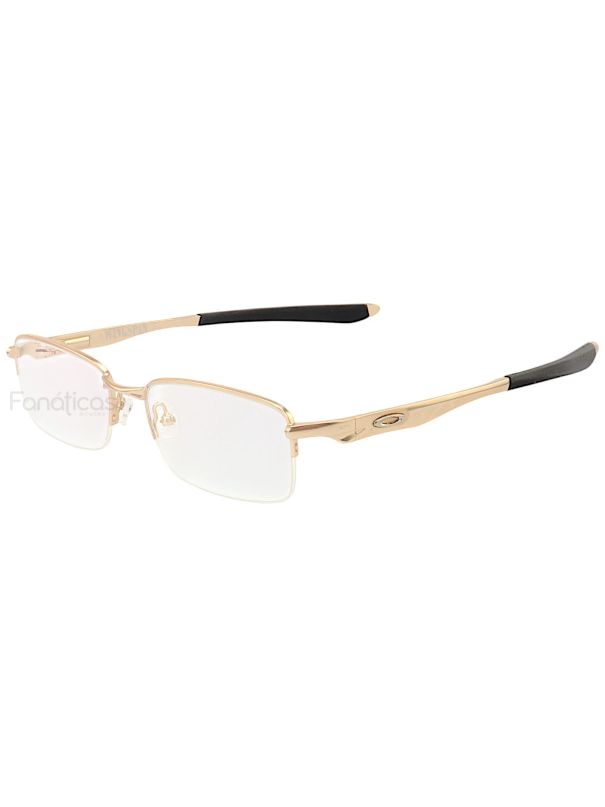 Armação de Óculos Retangular Brushed OX5040 Dourada