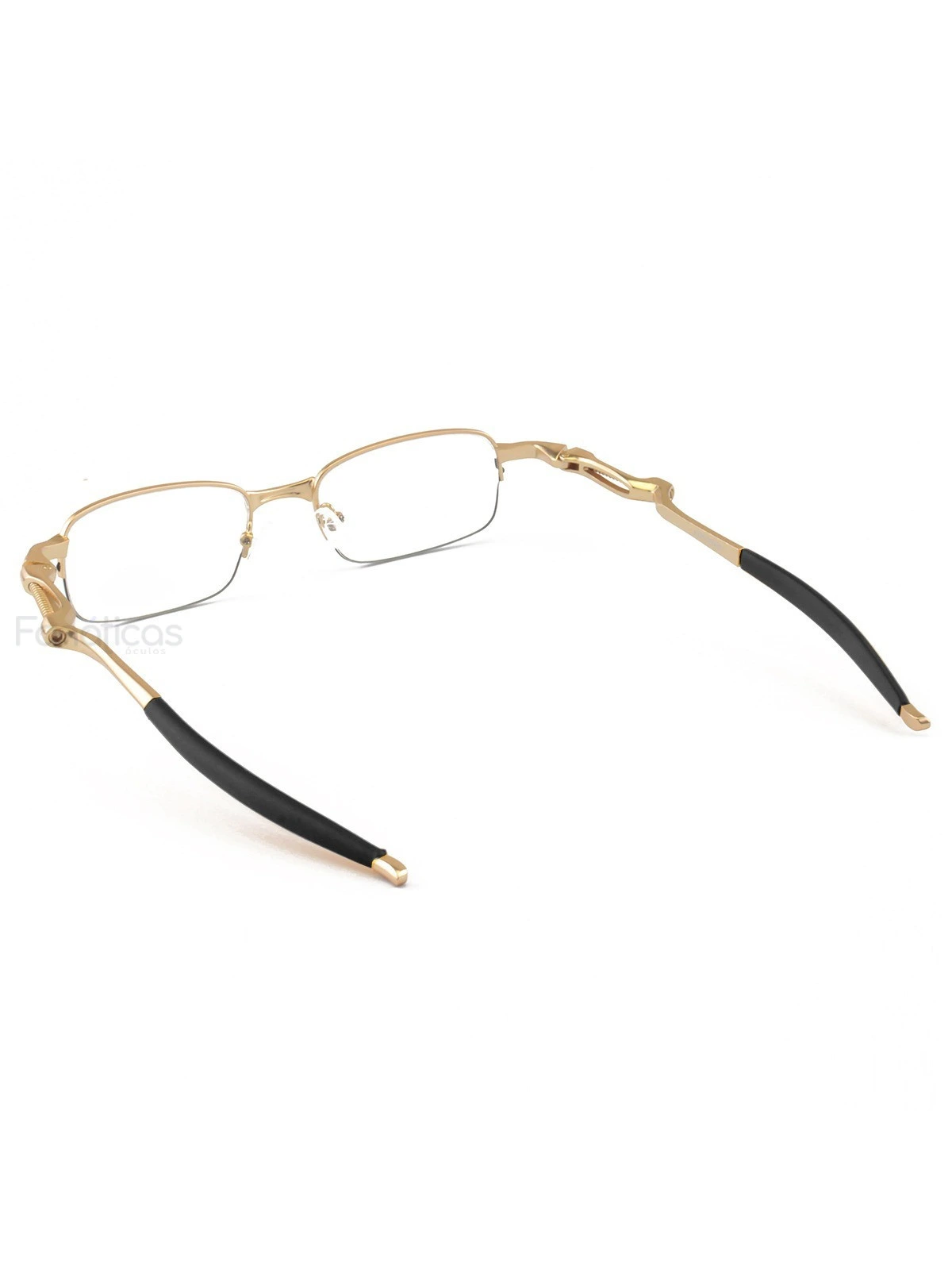 Armação de Óculos Retangular Coilover Molinha OX5043 Dourado