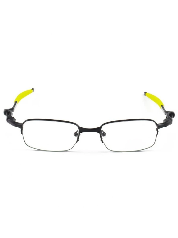 Armação de Óculos Retangular Coilover Molinha OX5043 Preto e Amarelo