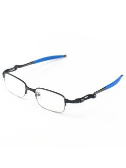 Armação de Óculos Retangular Coilover Molinha OX5043 Preto e Azul
