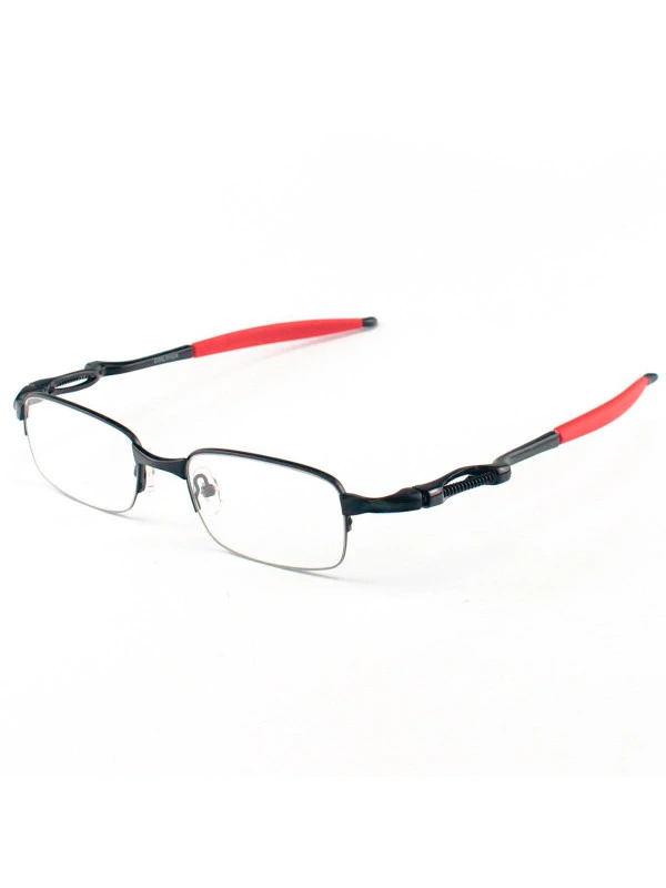 Armação de Óculos Retangular Coilover Molinha OX5043 Preto e Vermelho