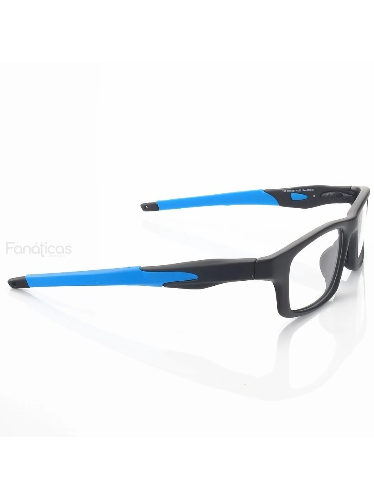Armação de Óculos Retangular Crosslink OX8037 Preto e Azul