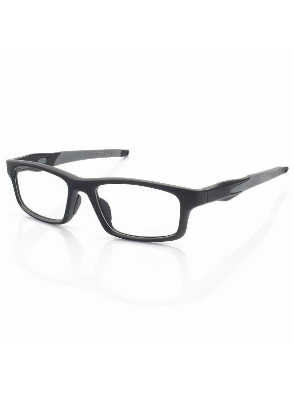 Armação de Óculos Retangular Crosslink OX8037 Preto e Cinza