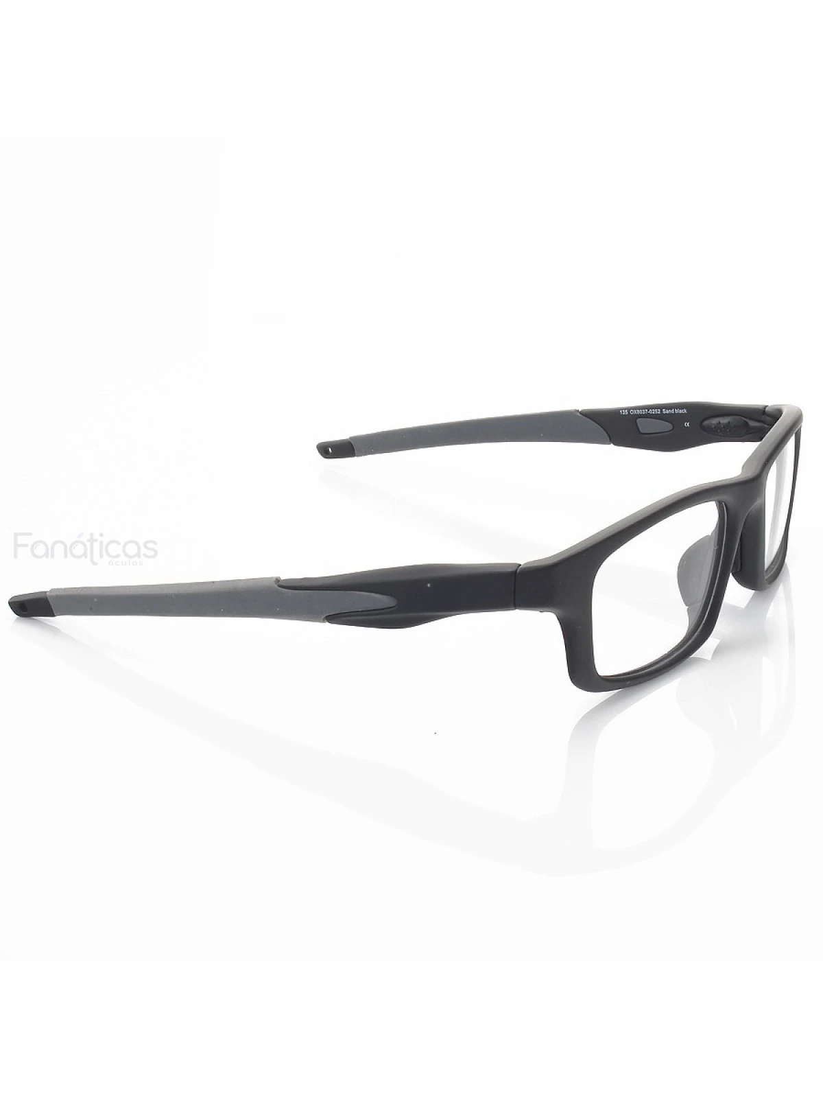 Armação de Óculos Retangular Crosslink OX8037 Preto e Cinza