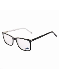 Armação de Óculos Retangular Masculina FL7062 Preto e Branco