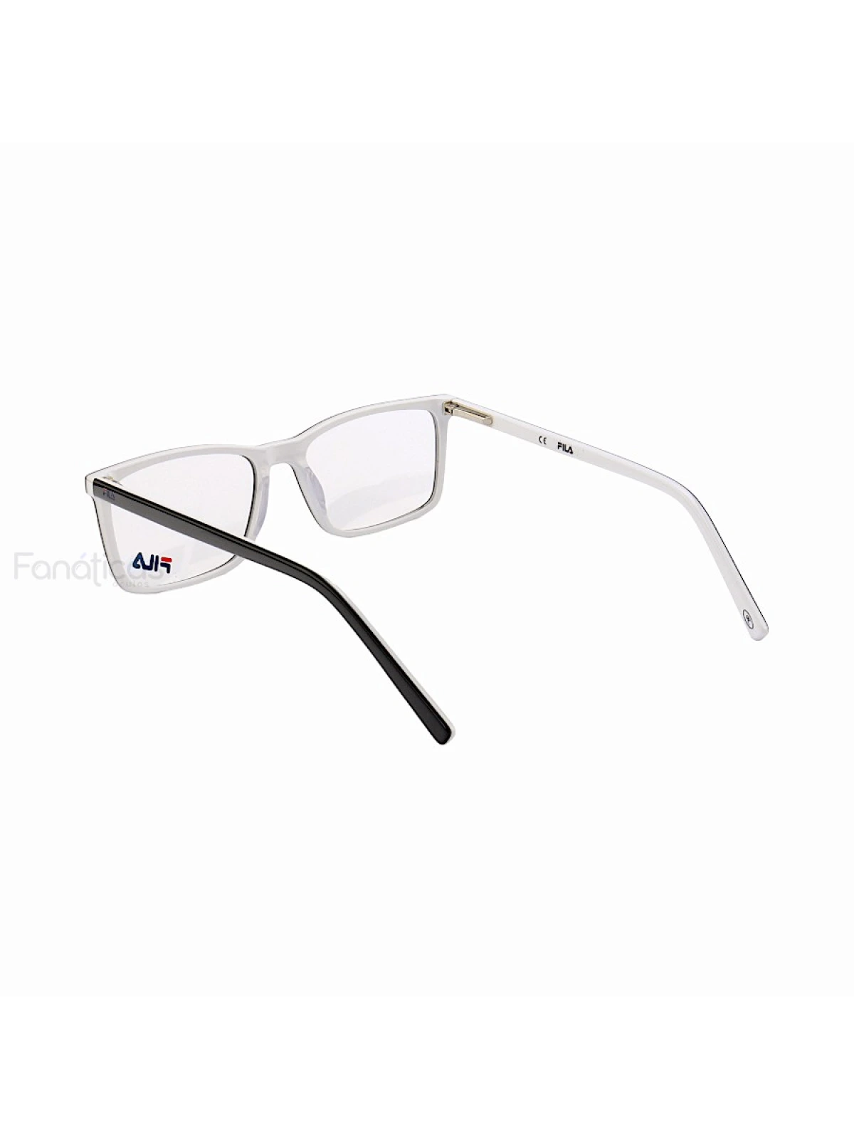 Armação de Óculos Retangular Masculina FL7062 Preto e Branco