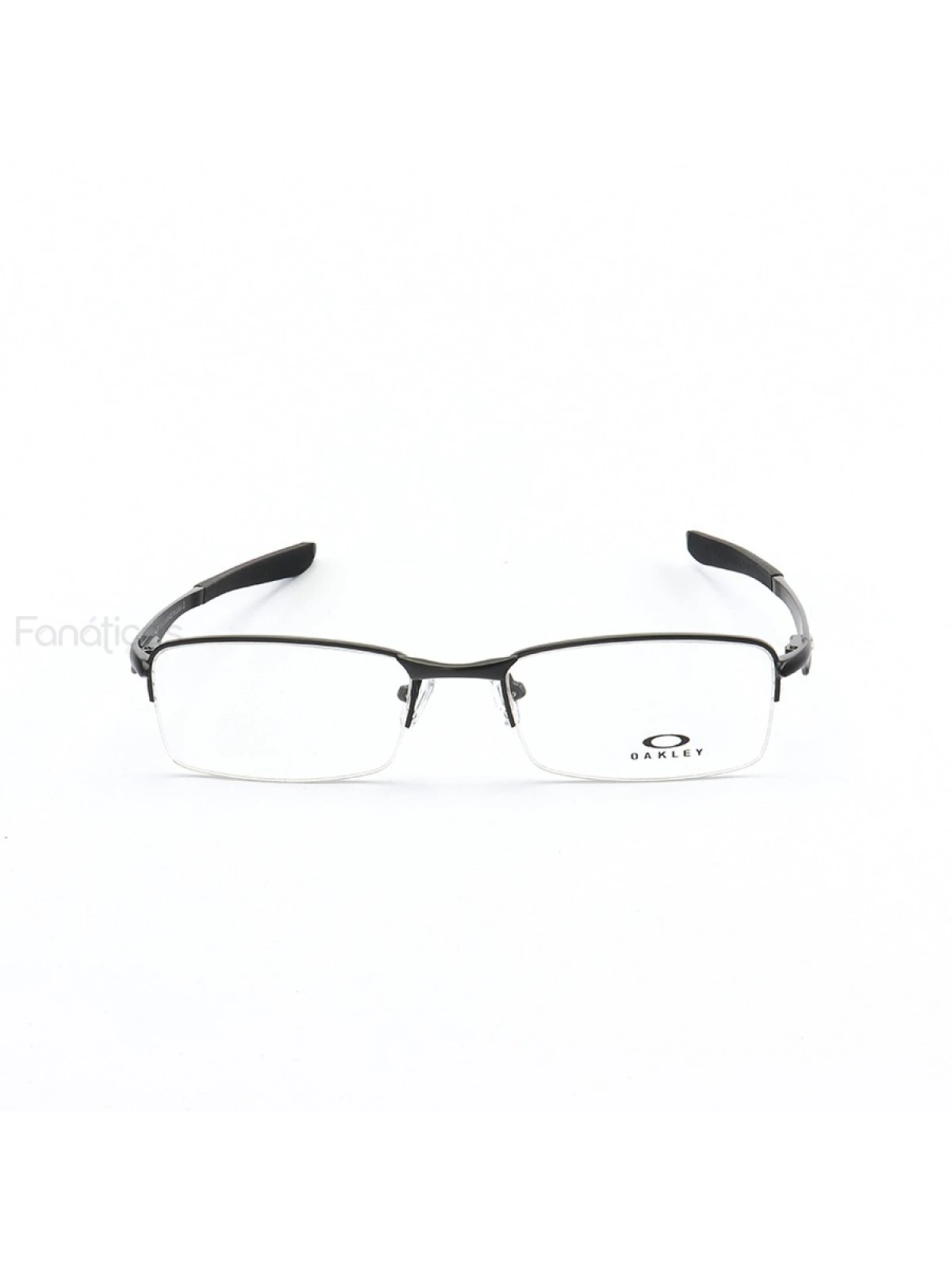 Armação de Óculos Retangular Meio Aro Brushed OX5040 Preto