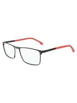 Armação de Óculos AQ240702 Retangular Preto e Vermelho