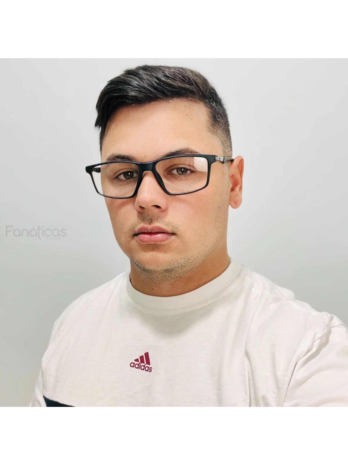 Armação de Óculos Retangular Molas 180 C1 GZ9141 Preta