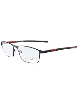 Armação de Óculos Retangular NB06129 Preto e Vermelho
