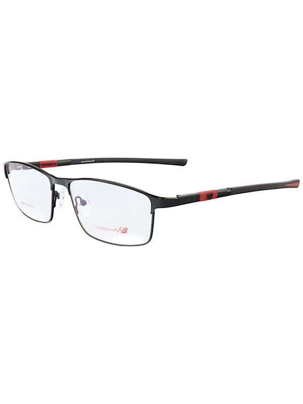 Armação de Óculos Retangular NB06129 Preto e Vermelho