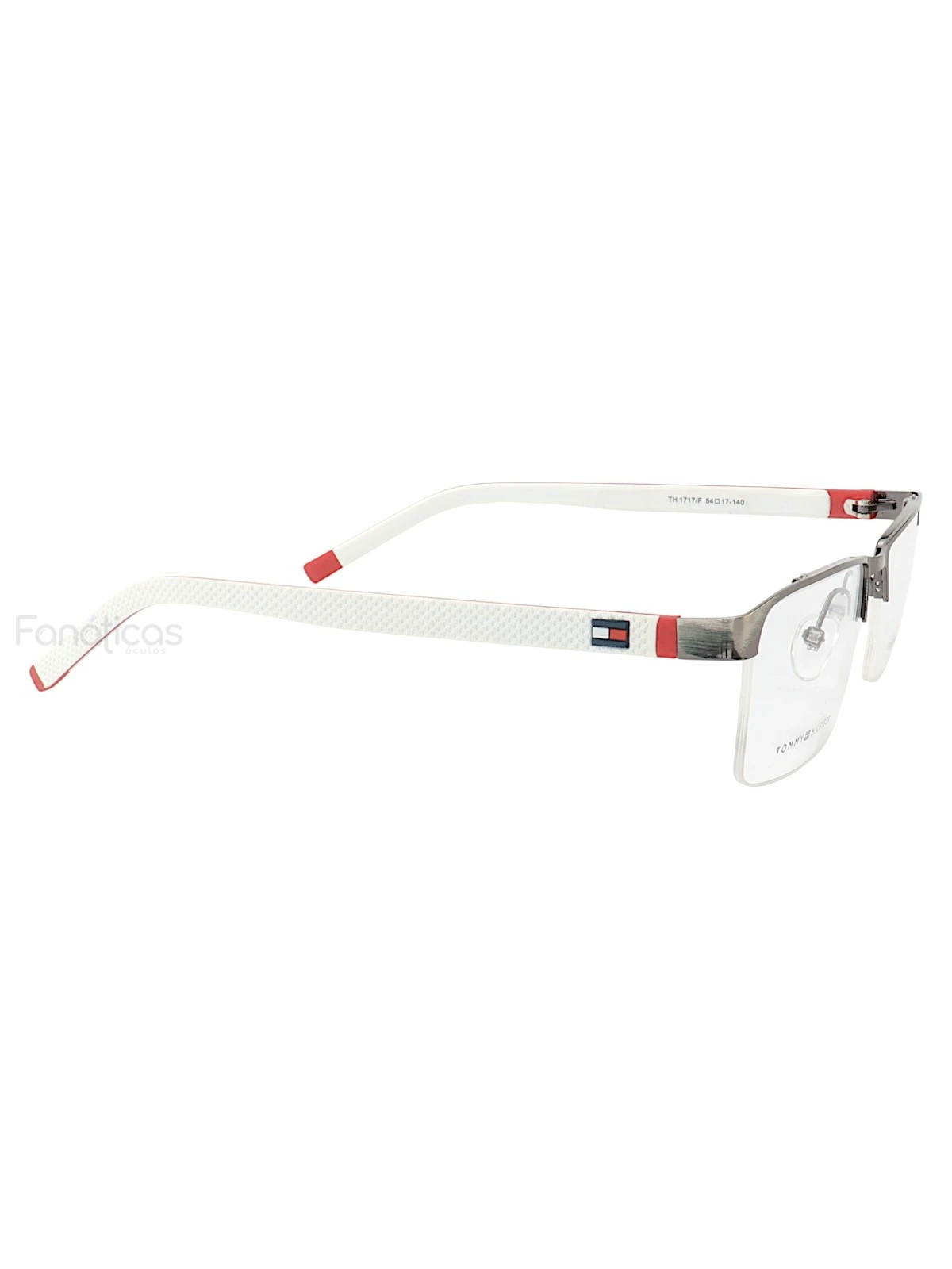Armação de Óculos Retangular Nylon TH1717 Grafite e Branco