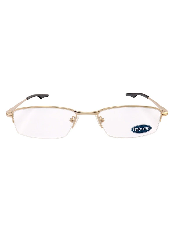 Armação de Óculos Retangular Nylon Wingback Dourado Masculino