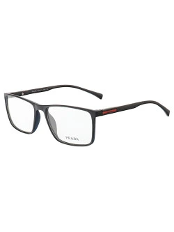 Armação de Óculos Retangular P5150 Preto e Azul