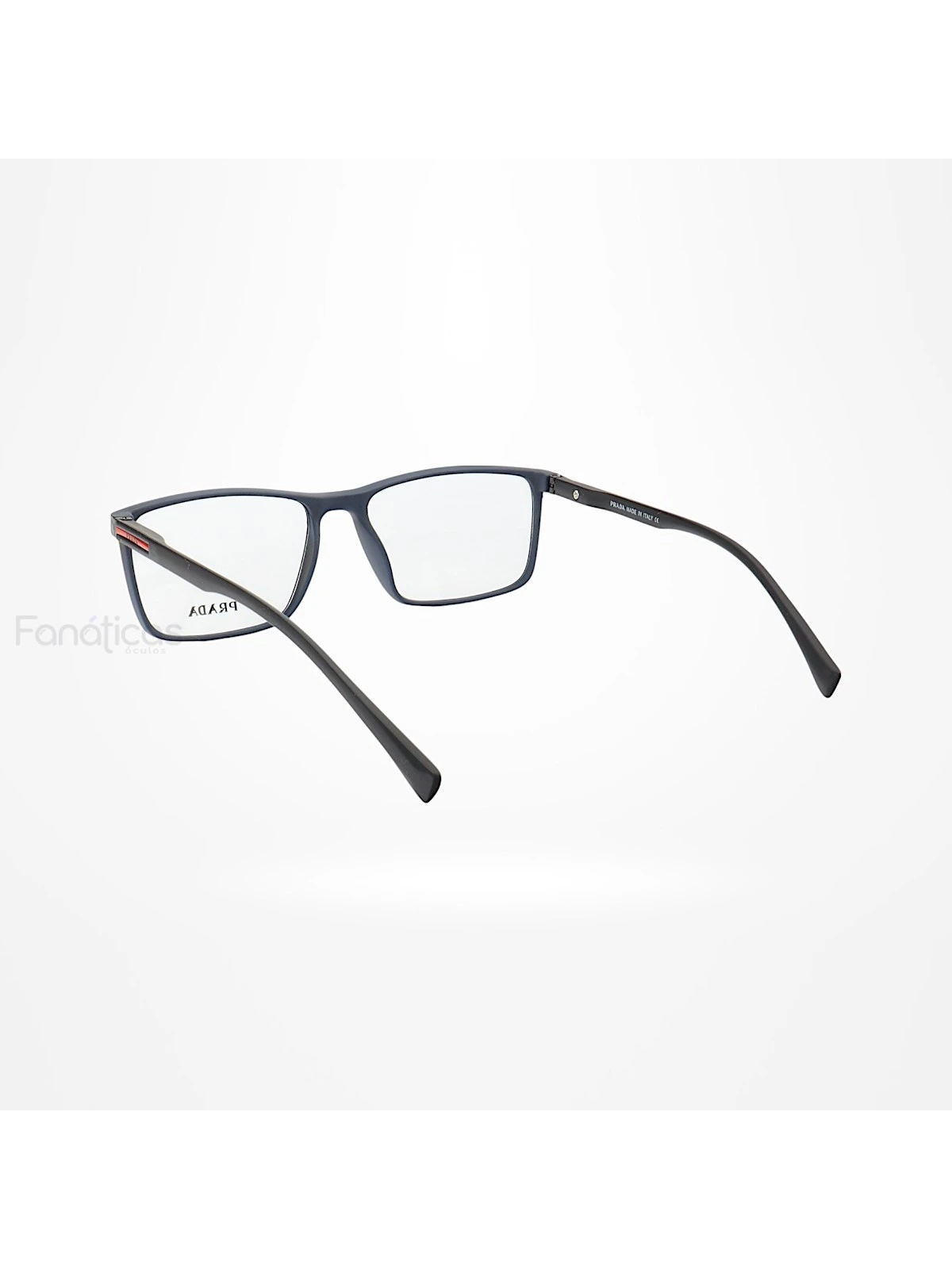 Armação de Óculos Retangular P5150 Preto e Azul