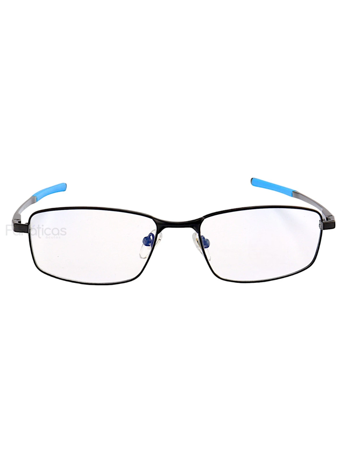 Armação de Óculos Retangular Socket OX3217 Preto e Azul