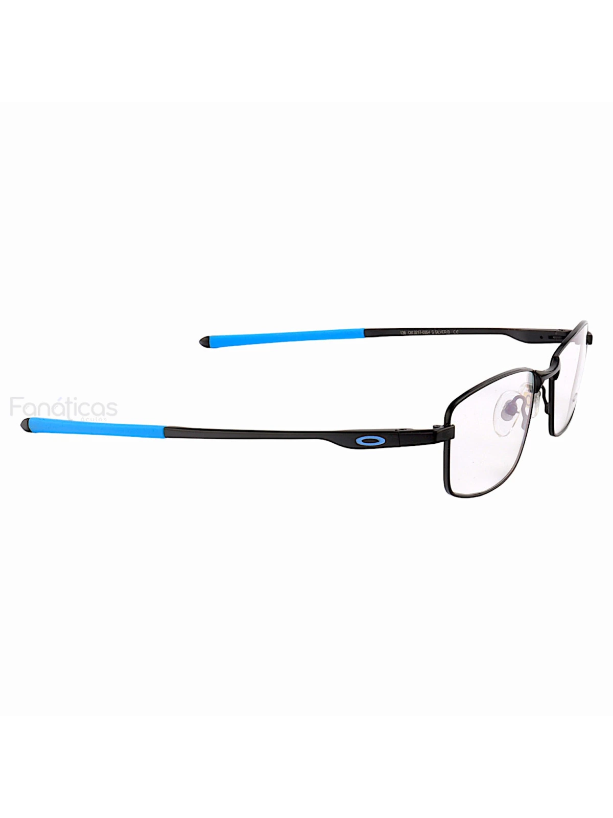 Armação de Óculos Retangular Socket OX3217 Preto e Azul