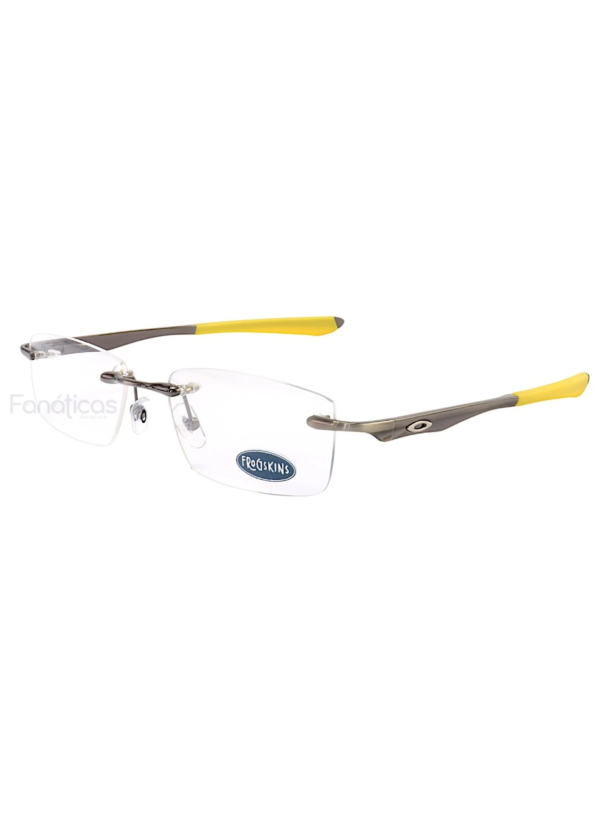Armação Óculos Retangular Balgriff Wingfold Grafite Amarelo Masculina