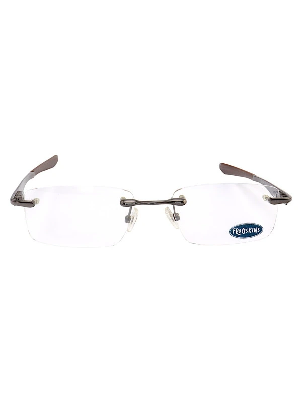 Armação Óculos Retangular Balgriff Wingfold Grafite Marrom Masculina