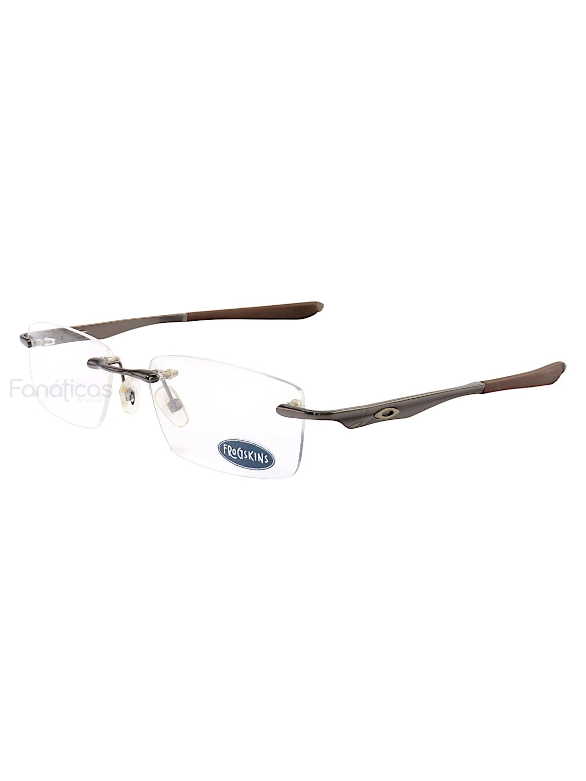 Armação Óculos Retangular Balgriff Wingfold Grafite Marrom Masculina