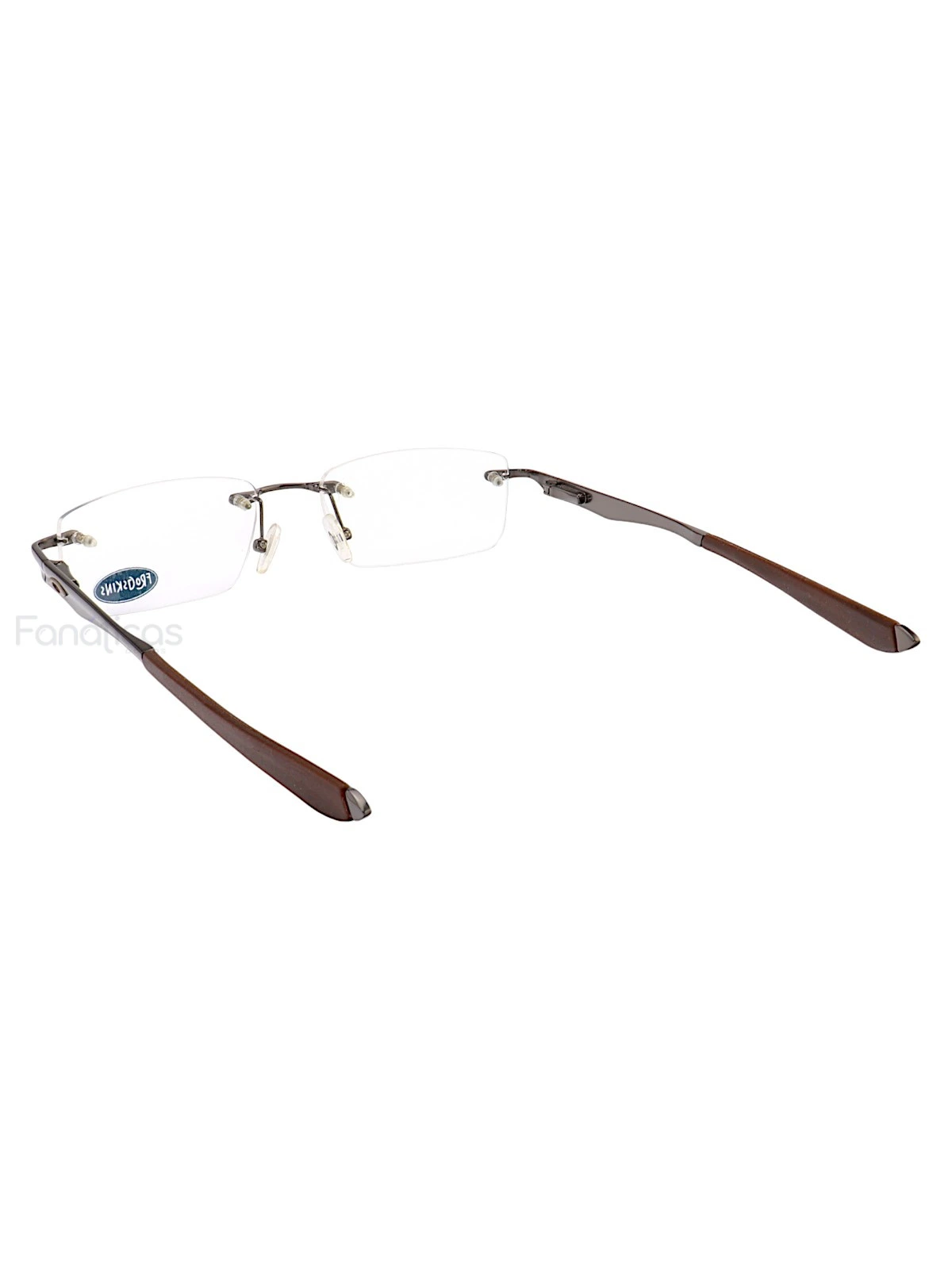 Armação Óculos Retangular Balgriff Wingfold Grafite Marrom Masculina