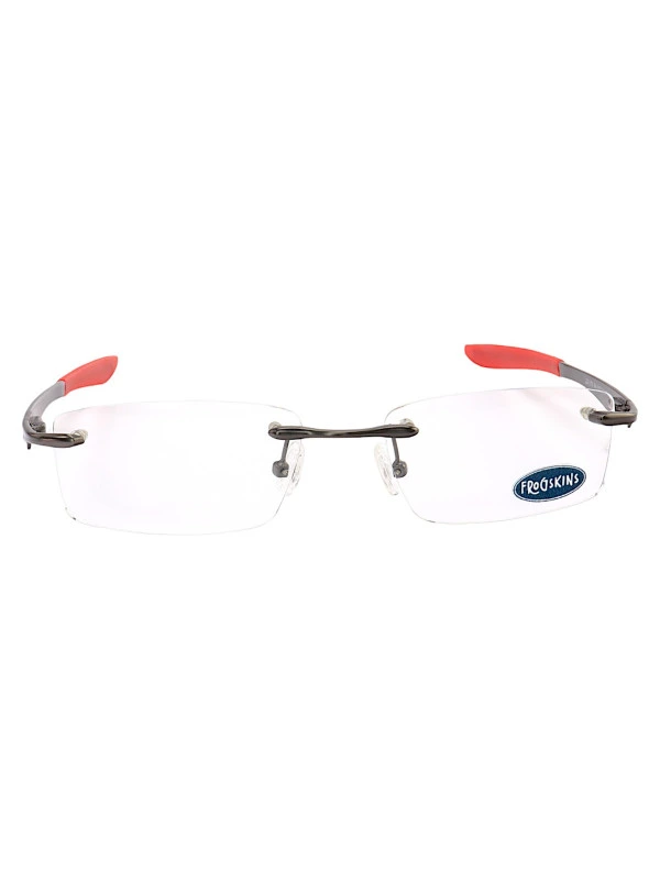 Armação Óculos Retangular Balgriff Wingfold Grafite Vermelho Masculina