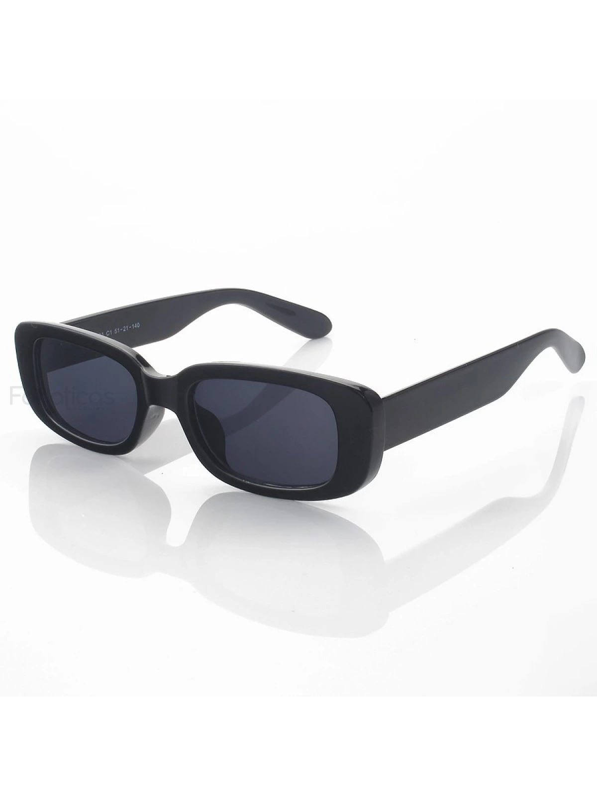 Óculos de Sol Dom RF1031 Retangular Preto