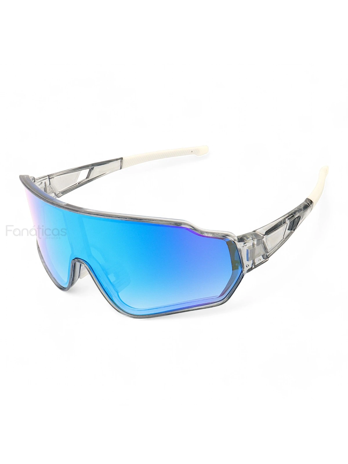 Óculos De Sol Esportivo Blend Cinza e Azul