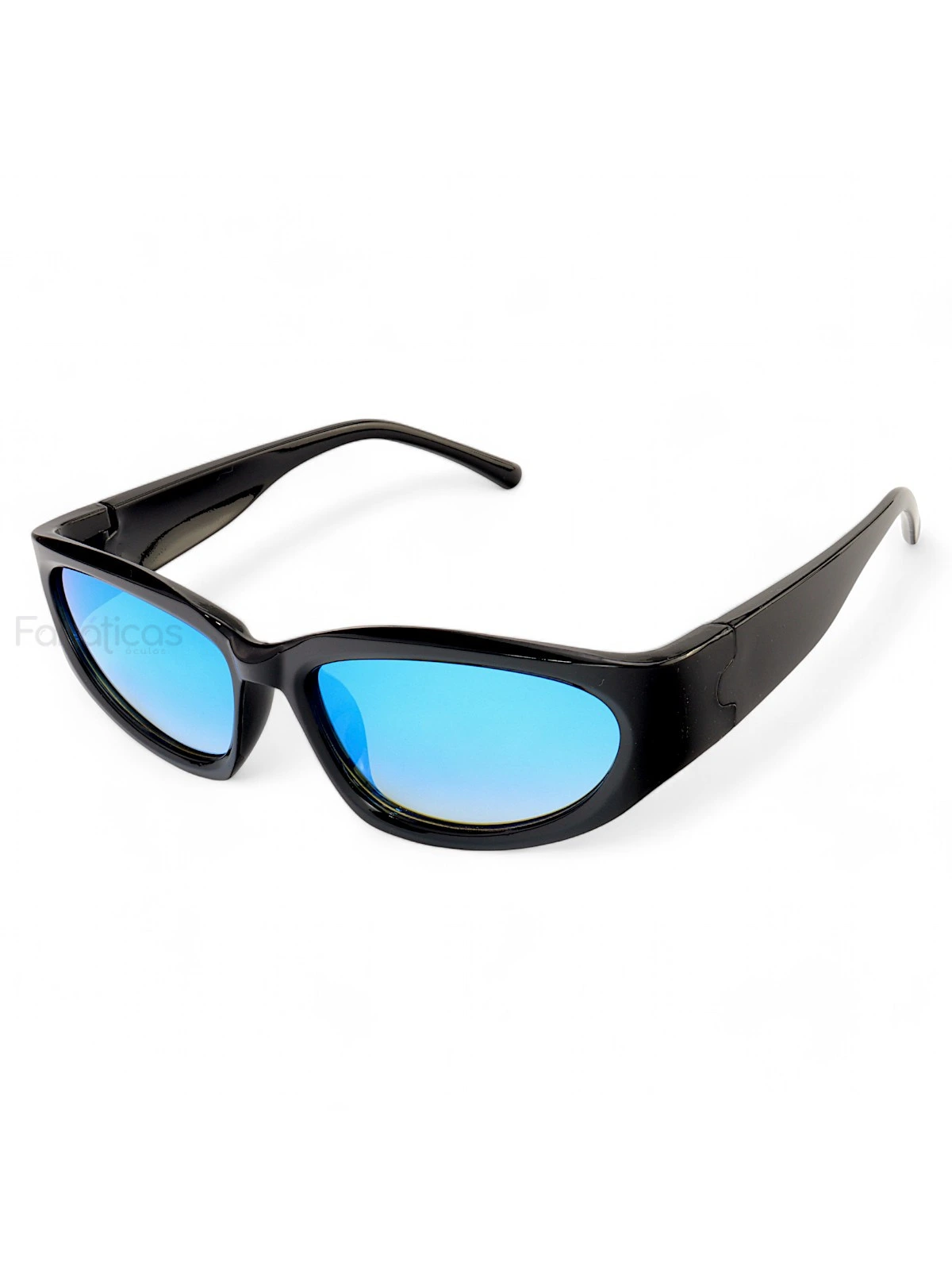 Óculos De Sol Esportivo Brusk Preto e Azul