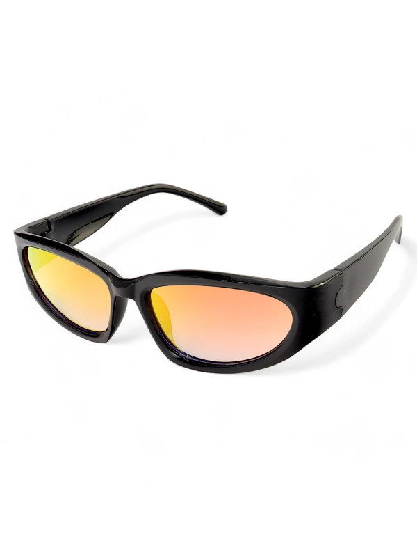 Óculos De Sol Esportivo Brusk Preto e Vermelho