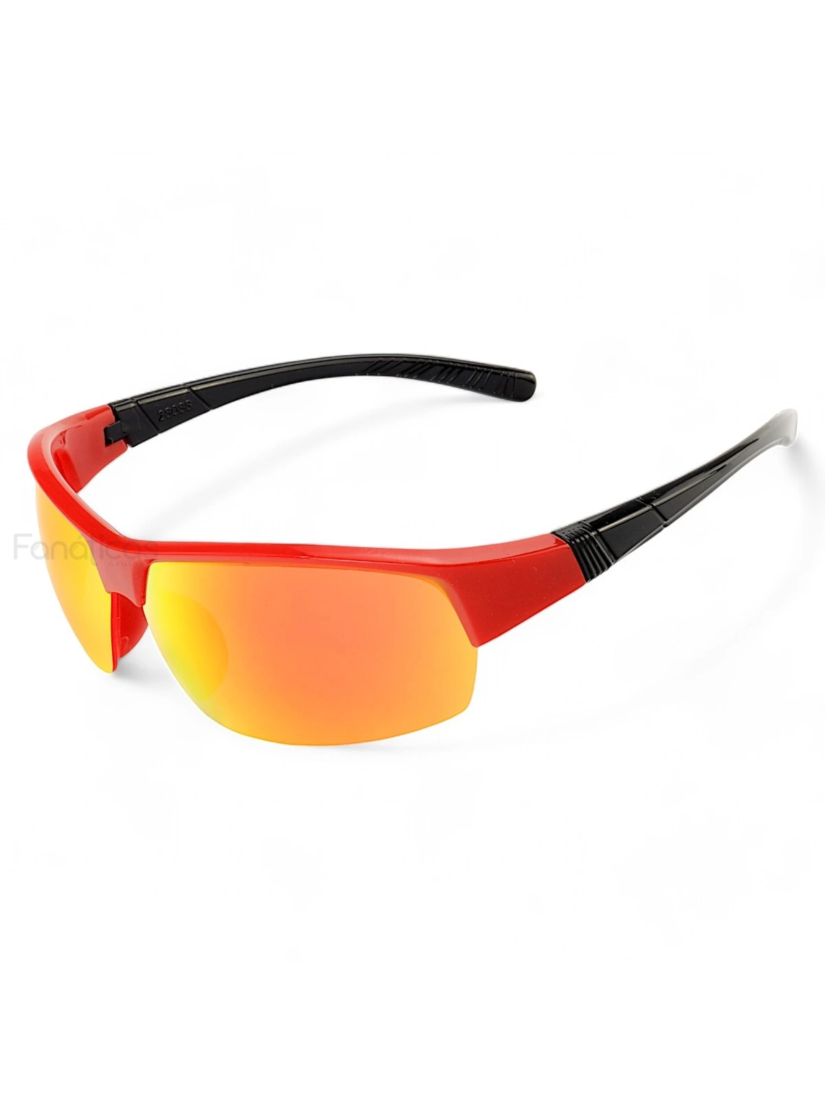 Óculos De Sol Esportivo Snider Vermelho Espelhado