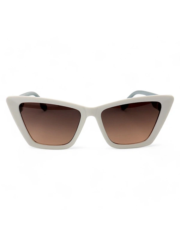 Óculos de Sol Feminino Gatinho Jade Branco