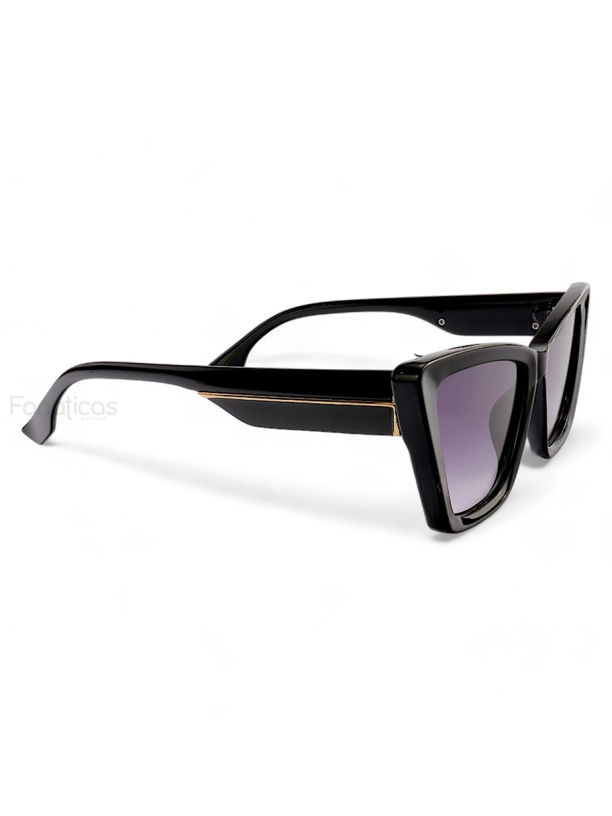 Óculos de Sol Feminino Gatinho Jade Preto