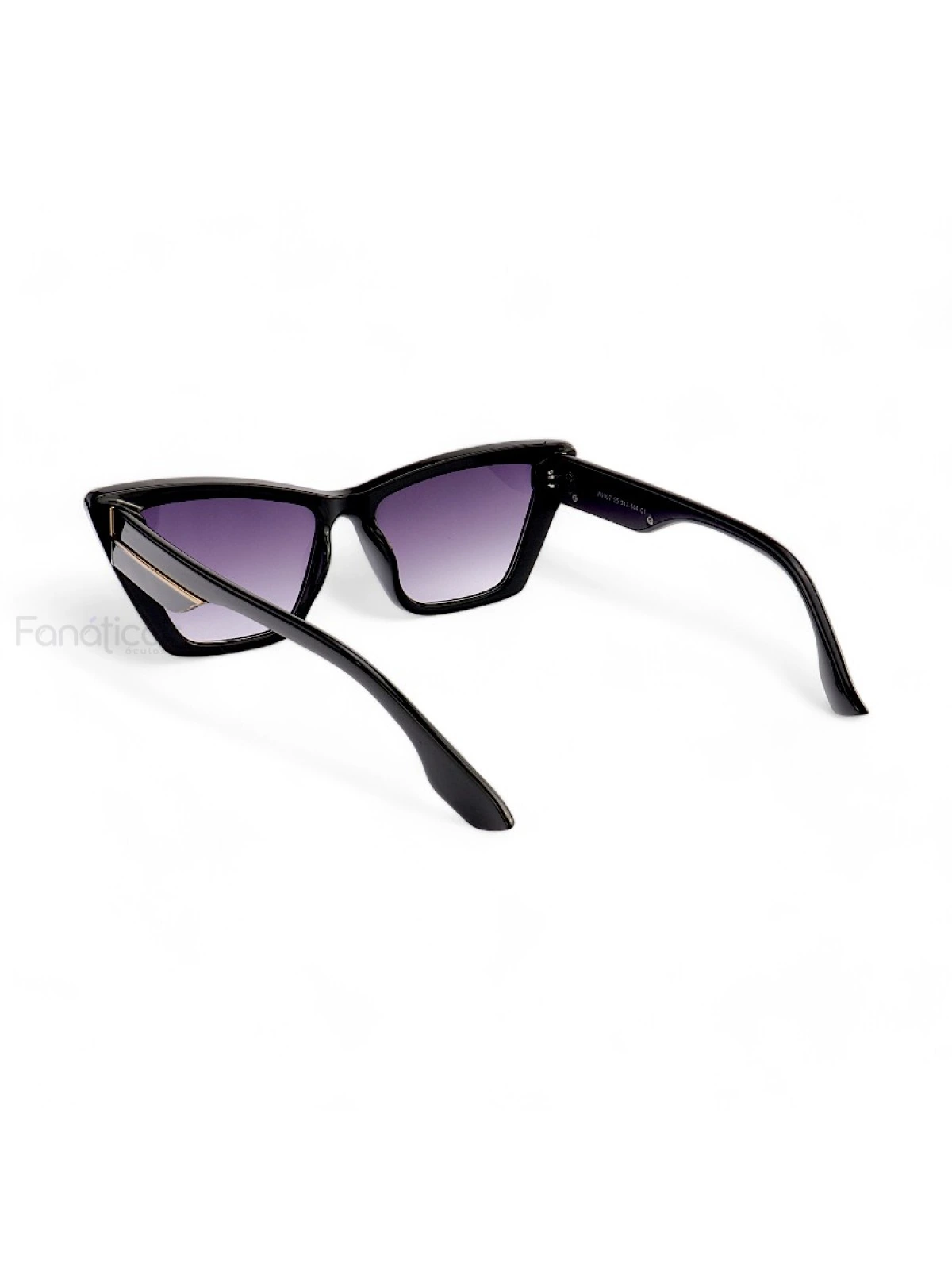 Óculos de Sol Feminino Gatinho Jade Preto