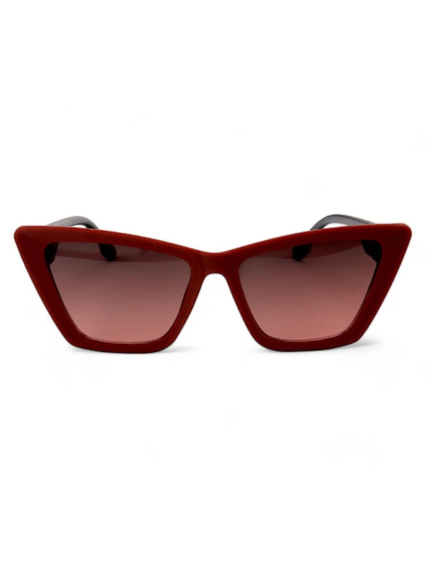 Óculos de Sol Feminino Gatinho Jade Vermelho
