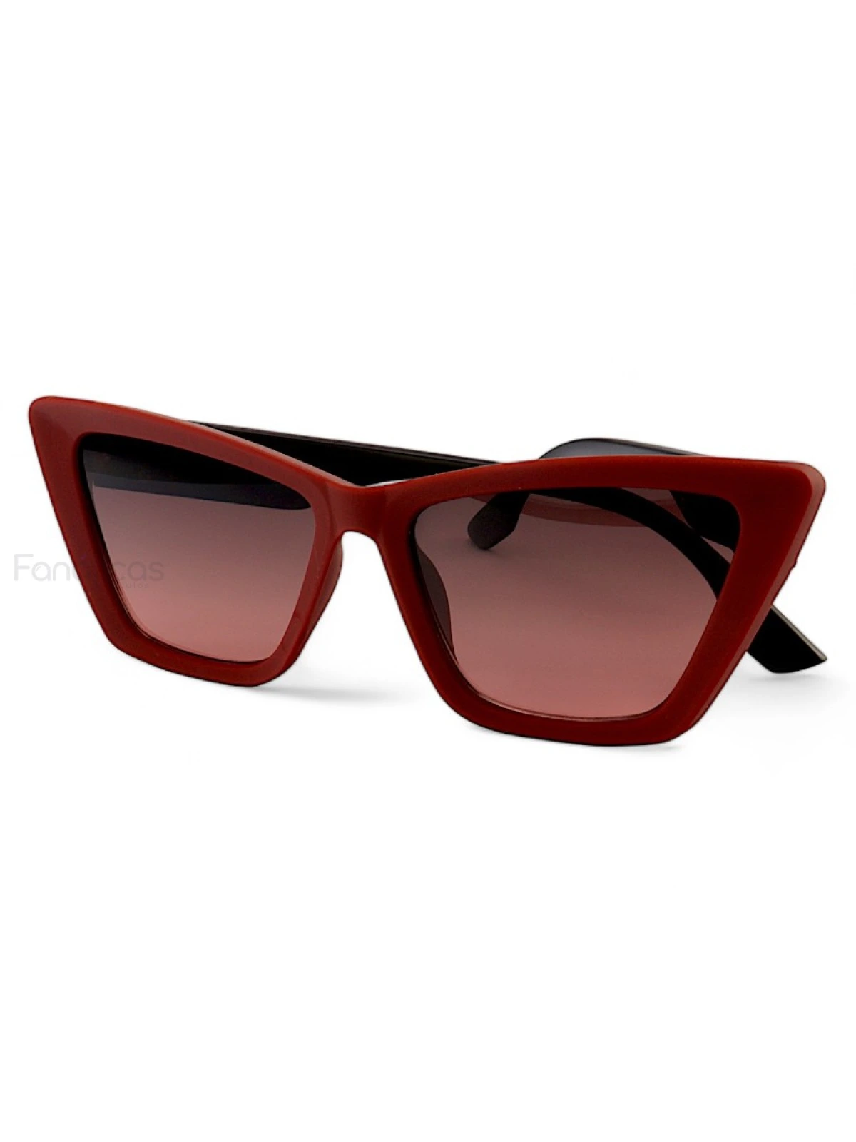 Óculos de Sol Feminino Gatinho Jade Vermelho