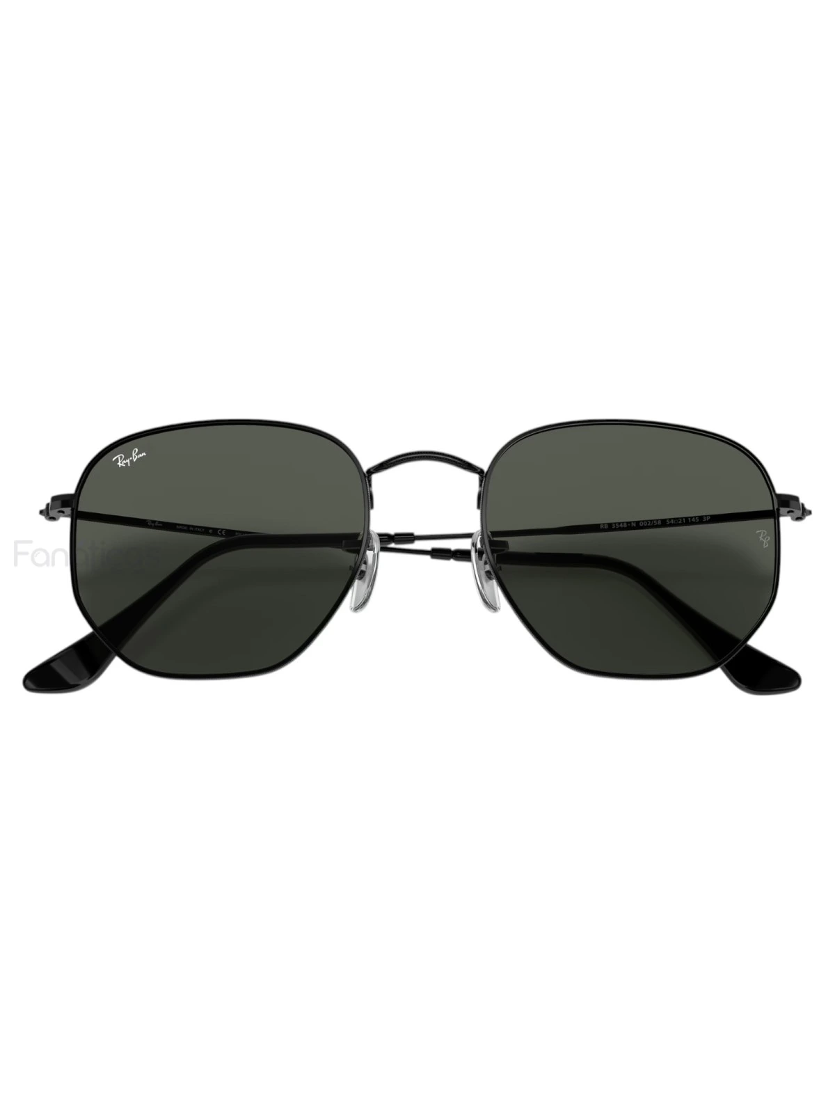 Óculos de Sol Hexagonal Preto e Lente G15 RB3548