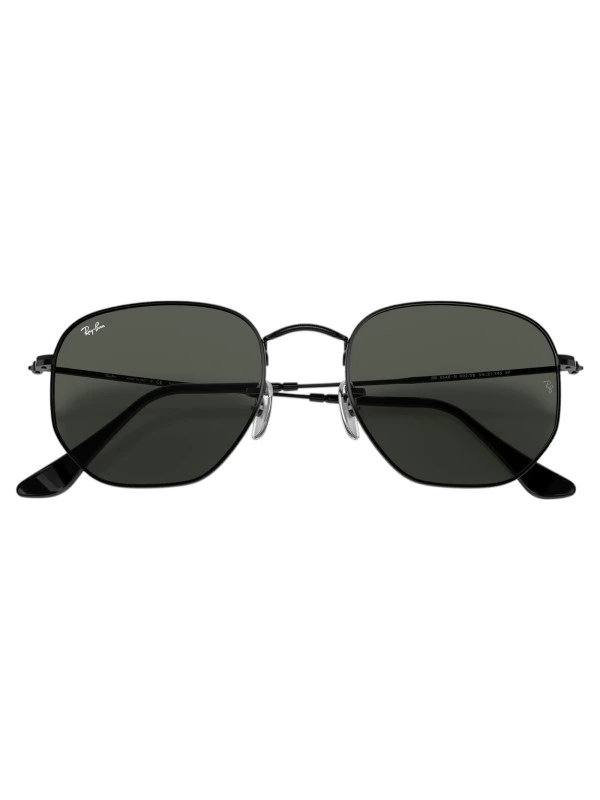 Óculos de Sol Hexagonal Preto e Lente G15 RB3548
